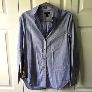 NWOT JCrew Button Down Shirt with Sequin Sides Size 6